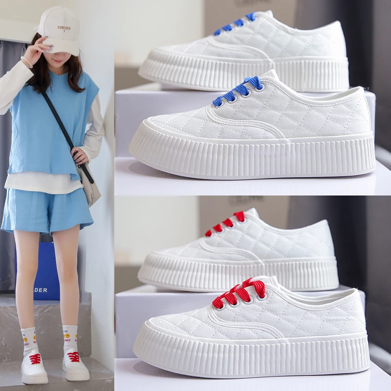 

Women's Shoes Fashion Summer Trend Wear Casual Flat Shoes New Simple Breathable Comfortable Women's Sports Shoes Canvas Shoes