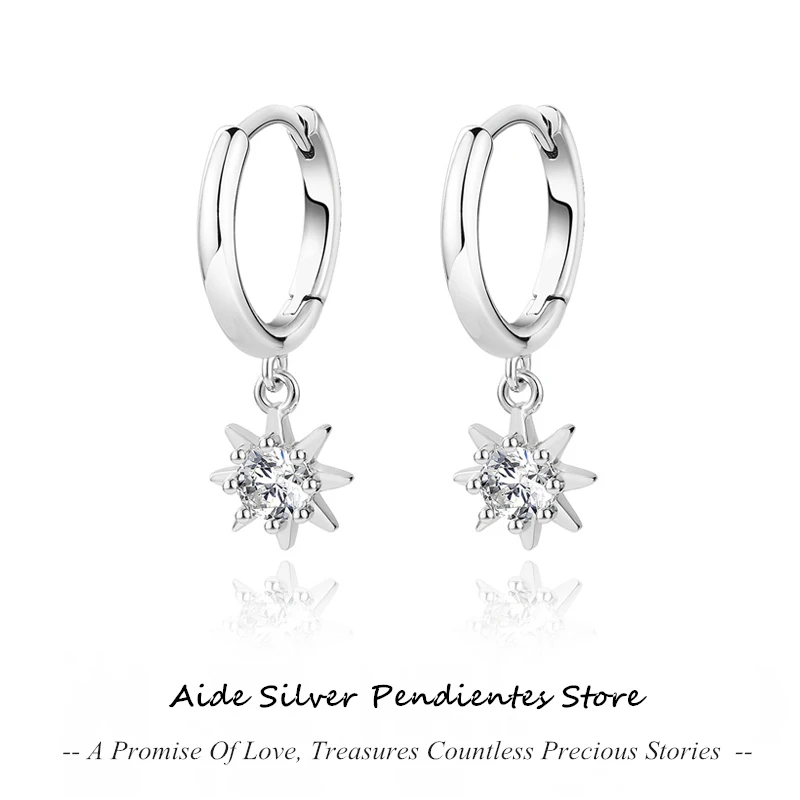 

Серьги-подвески женские из серебра 925 пробы с восьмиугольным бриллиантом