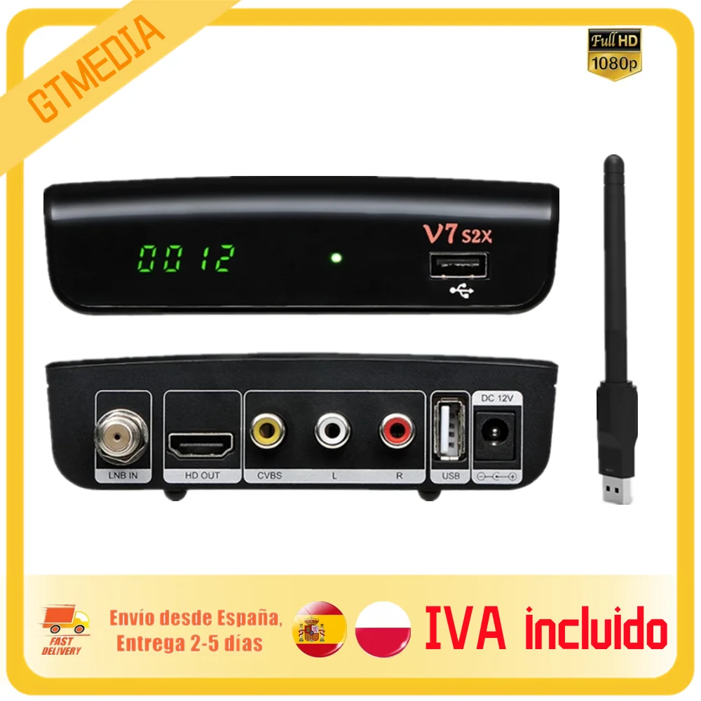 

FTA 1080P Gtmedia V7 S2x женский спутниковый ресивер с Usb Wifi Gtmedia V7s2x цифровой ресивер обновление Freesat V7s HD