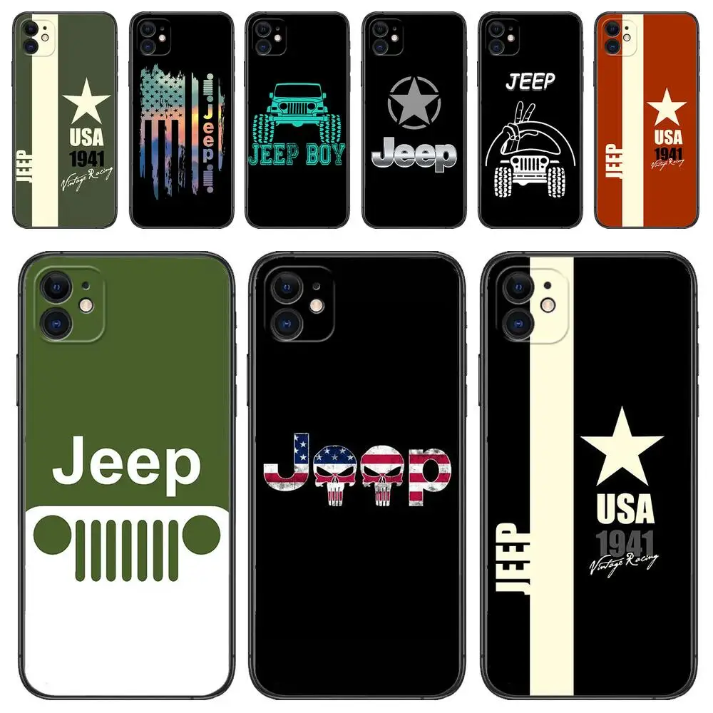 

Jeep Car Phone Case For Apple IPhone 13 12 11 14 Pro Max Mini SE XR X XS Max 6 6S 8 7 plus New Fashion Covers