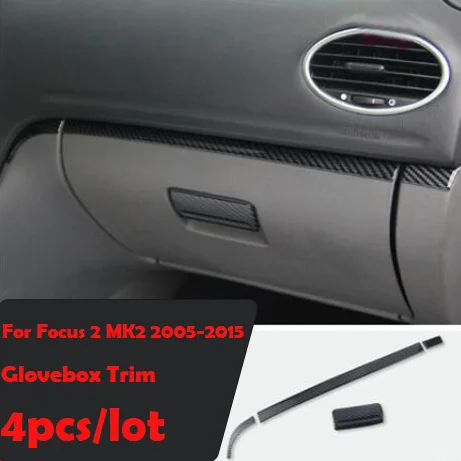 Декоративные аксессуары для стайлинга автомобиля, чехол-накладка из углеродного волокна для салона Ford Focus 2 mk2 2005-2008