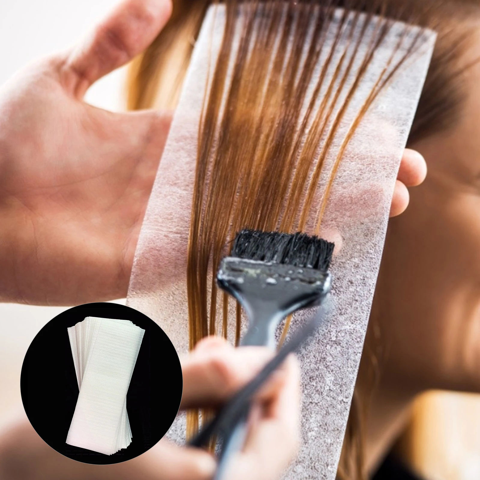

50pcs Highlight Sheets Paper Hair Coloring Tools Reusable Hair Color Foil Alternative Hair Dye Paper Hair Dyeing Tools