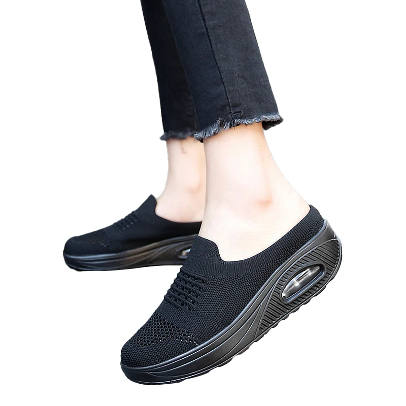 

DAFENP Women Shoes Summer Lady Slippers Shoe Comfortable Slipper Heel Shoe Women Slippers Female Summer Mesh Shoes