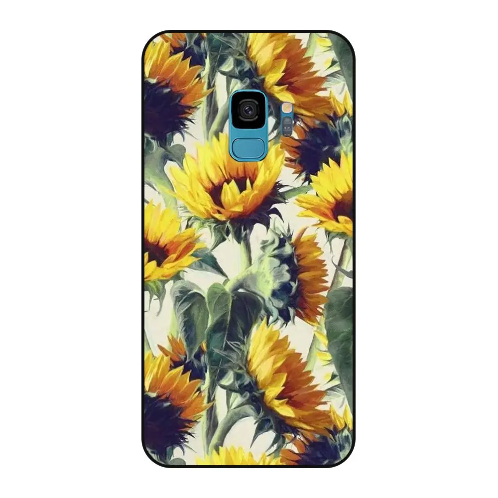 Недорогой черный чехол из ТПУ для Galaxy S9 сотового телефона черная первоклассная
