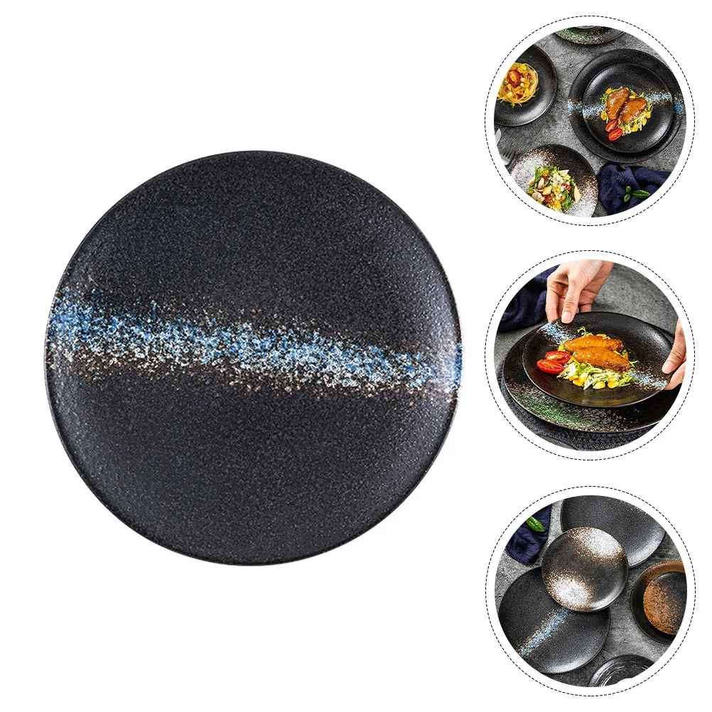

1Pc Creative Plate for Dessert Cake Bread Sushi Steak Round Platter