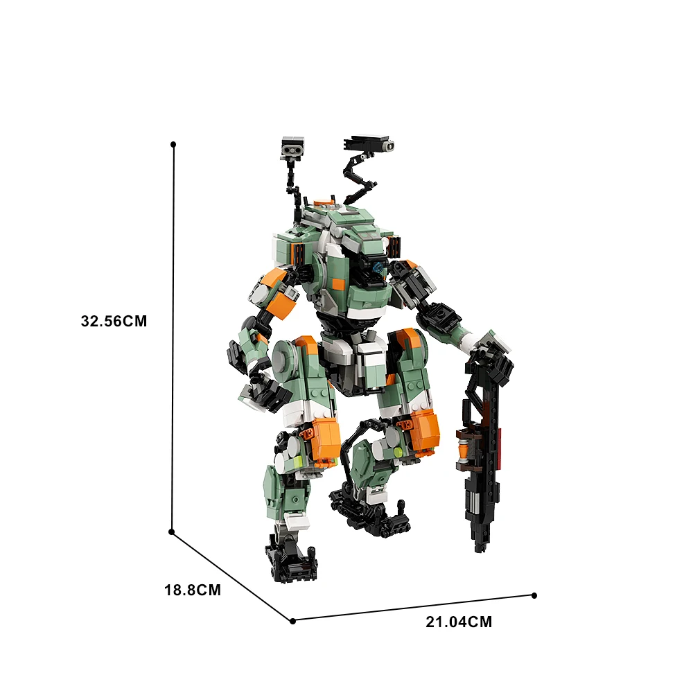 Gobricks MOC Titanfall робот-кирпичи Vanguard-класс Titan From 2 строительные блоки креативный