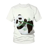 summer new short sleeve cute panda cool unisex childrens casual fashion t shirt