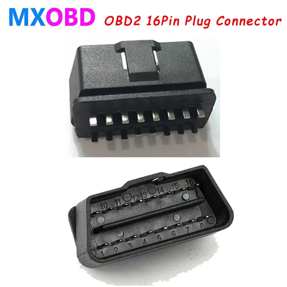 

4 Type Car OBD OBD2 16Pin Female Connector 16pin Male Plug 16 Pin OBDII Diagnostic-tool cable Terminal Connector Plug