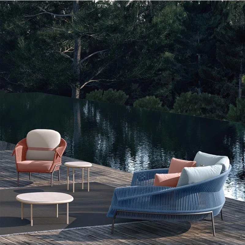 Одинарный скандинавский уличный диван уникальный необычный индивидуальный для