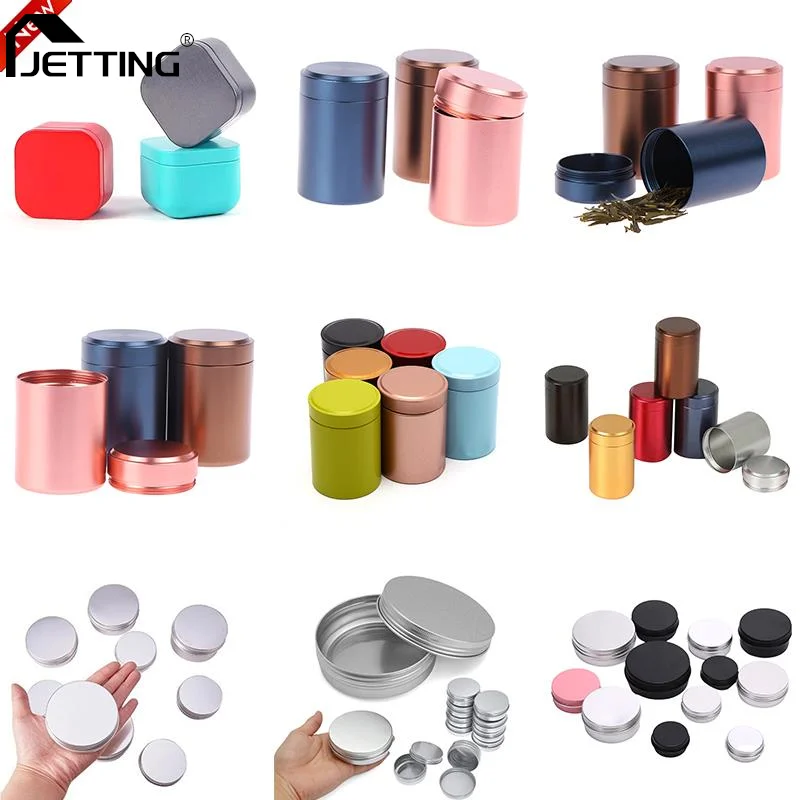 

1pc Mini Sealed Tank Moisture-Proof Coffee Canister Travel Box Portable Travel Flower Tea Box Tea Caddy Cans