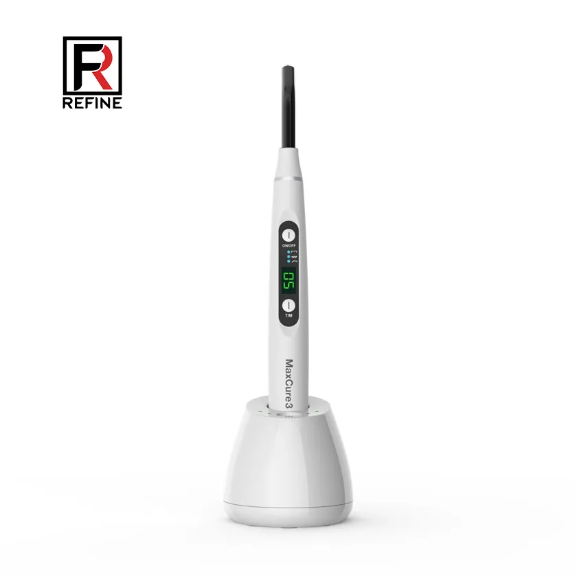 

REFINE Dental Led Light Curing 3 Modes Optional Full-power Progressive Pulse Light Intensity 1200 Mw/cm² Wavelength 420-515