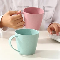 coffee tea milk drink cup toothbrush cup for home bathroom nordic style plastic eco friendly wheat straw cup juice mug 301 400ml