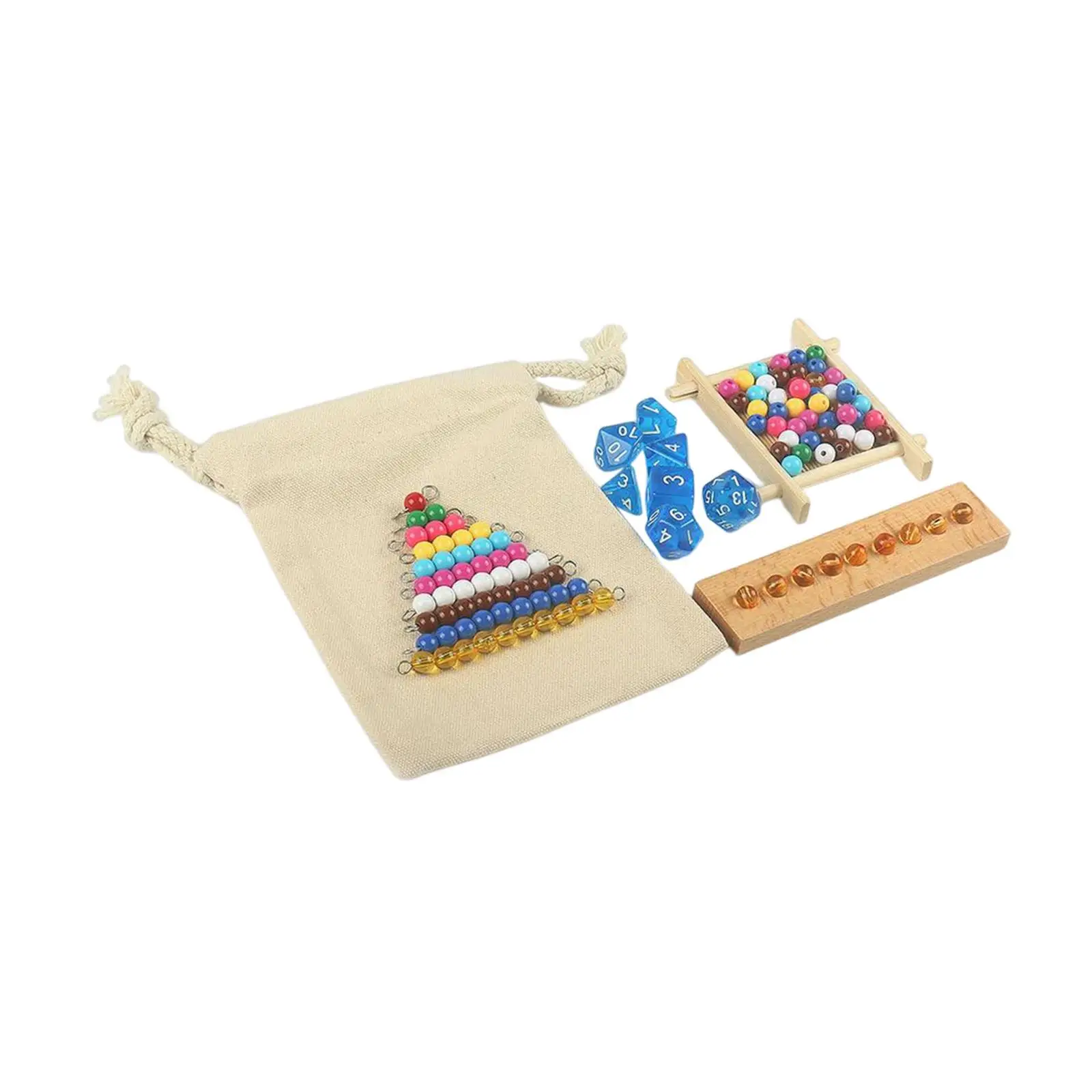 

Mathematics Teaching Aids Color Beads stairs Ages 3-5 Toddlers Gift