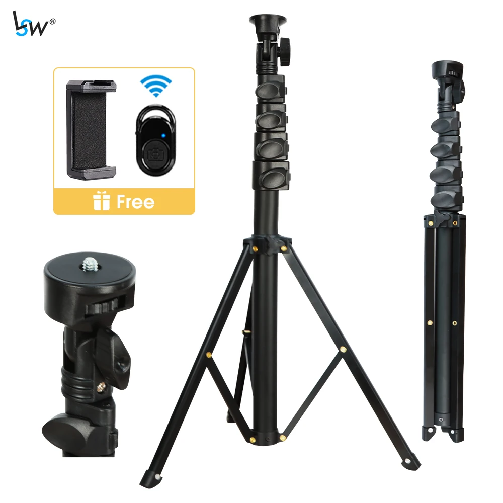 Selfie Tripod 1.6m Max Load To 5kg For Photo Studio Light Tv Fresnel Tungsten Station Studio Tripods Studio Photo