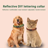 adjustable nylon dog collars diving cloth breathable dogs reflective collar for dog training outdoor dog necklace pet supplies