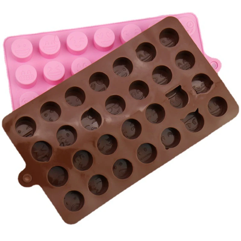 Силиконовая форма для шоколада со смайликом конфет печенья желе торта льда