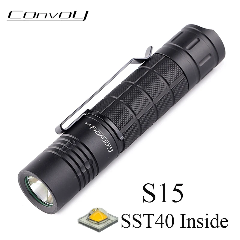 

Фонарик Convoy S15 SST40 белый 18650
