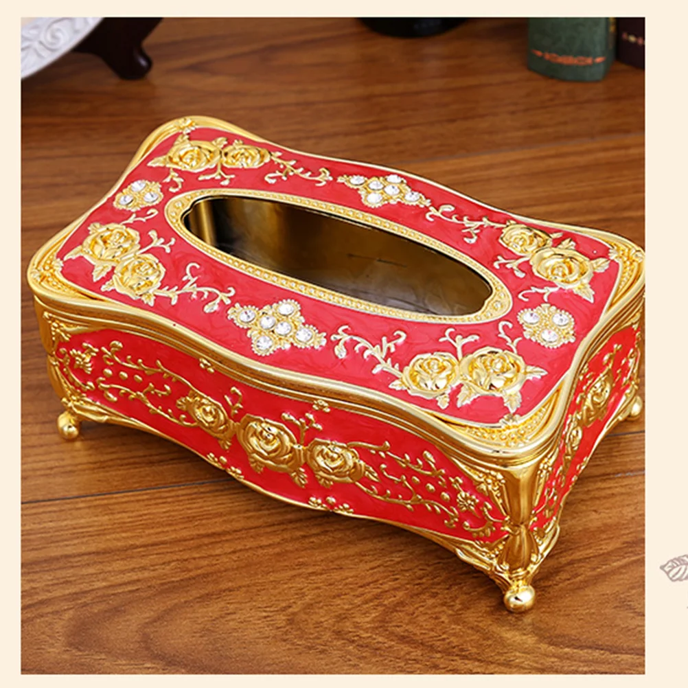 

Box Tissue Napkin Holder Retro Acrylic Paper Storage Elegant Chic Case Luxury