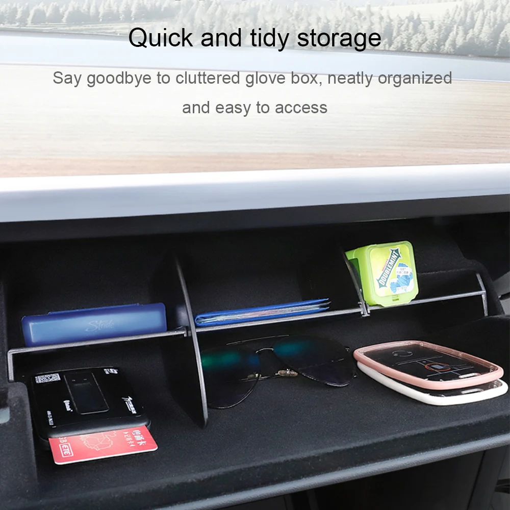 Для Tesla Model Y/3 2022-2023 ящик для перчаток разделительные пластины вставка полка