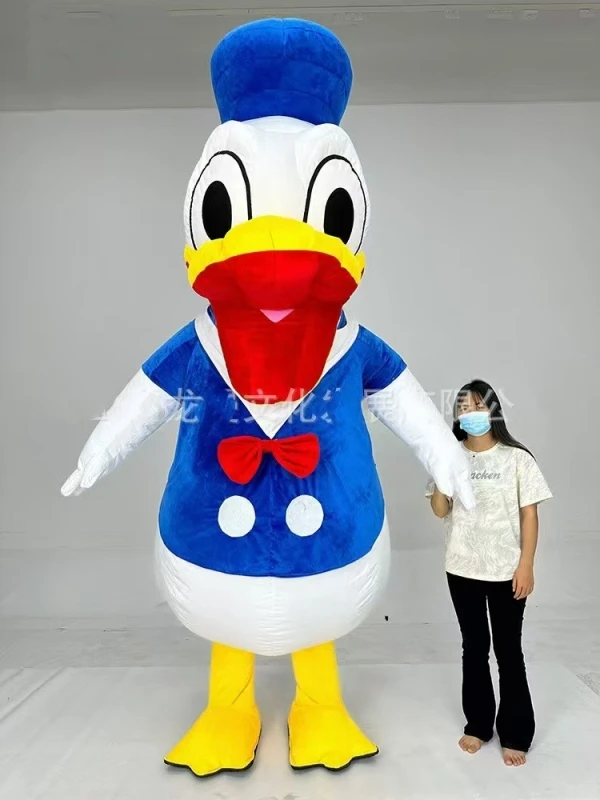 2 м 6 MINISO Disney надувной синий костюм талисмана Дональда Дака для взрослых нарядное
