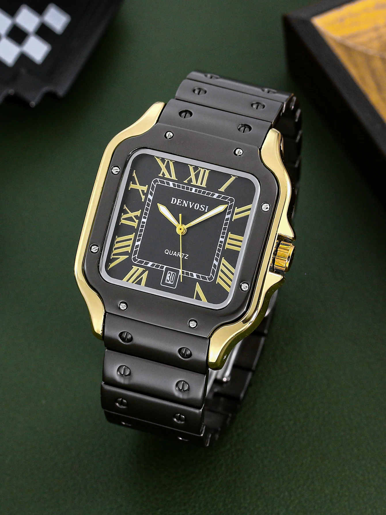 Новые мужские часы водонепроницаемые кварцевые в стиле ретро наручные из