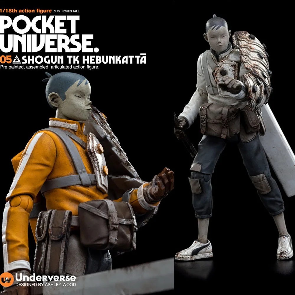 

Pocket Universe 3A 1/18 Collectible Figure Tomorrow Kings Battlefield General With Weapon Full Set 3.75Inch Action Figure Model