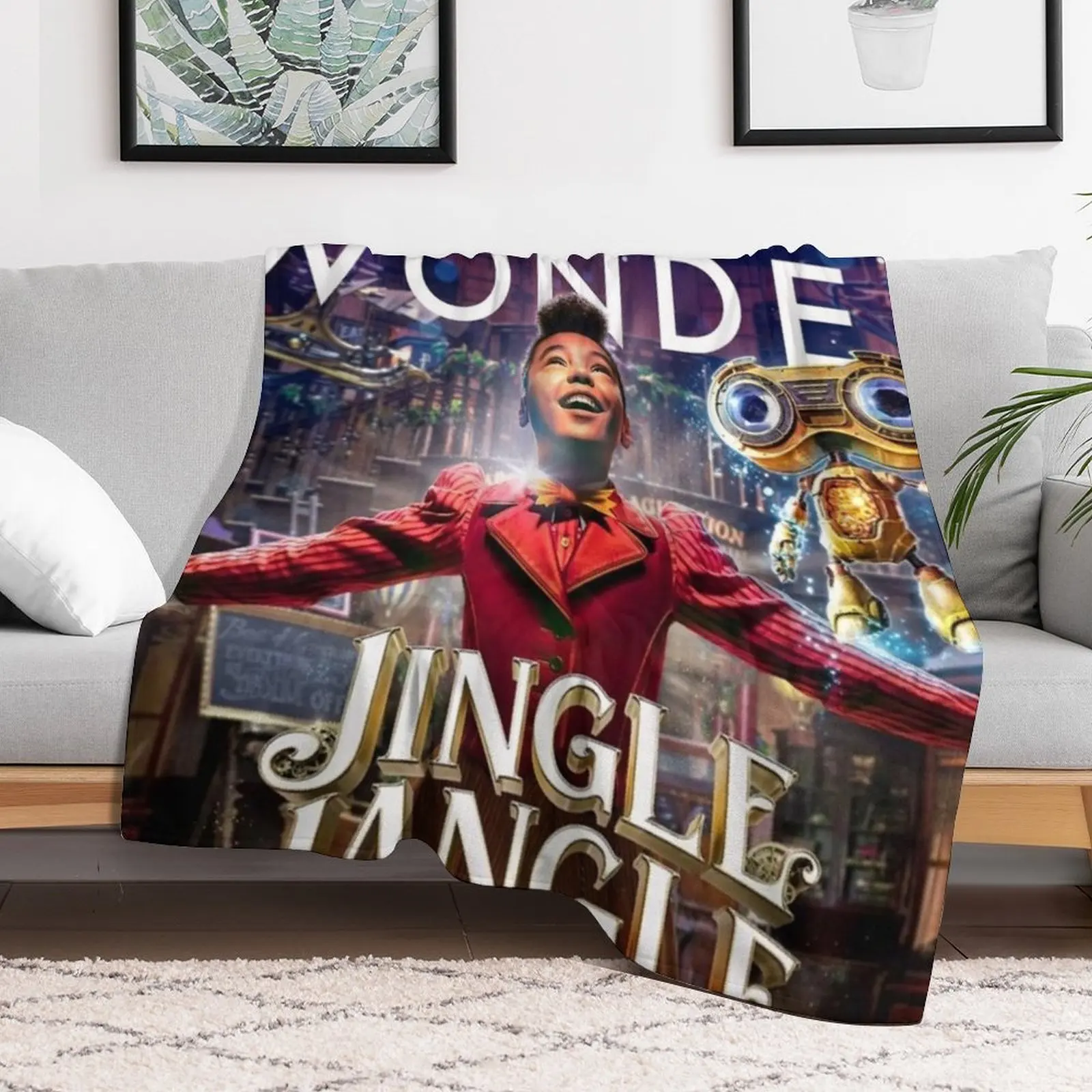 Jingle jangle постер с рождественским путешествием киноплакат декоративное одеяло