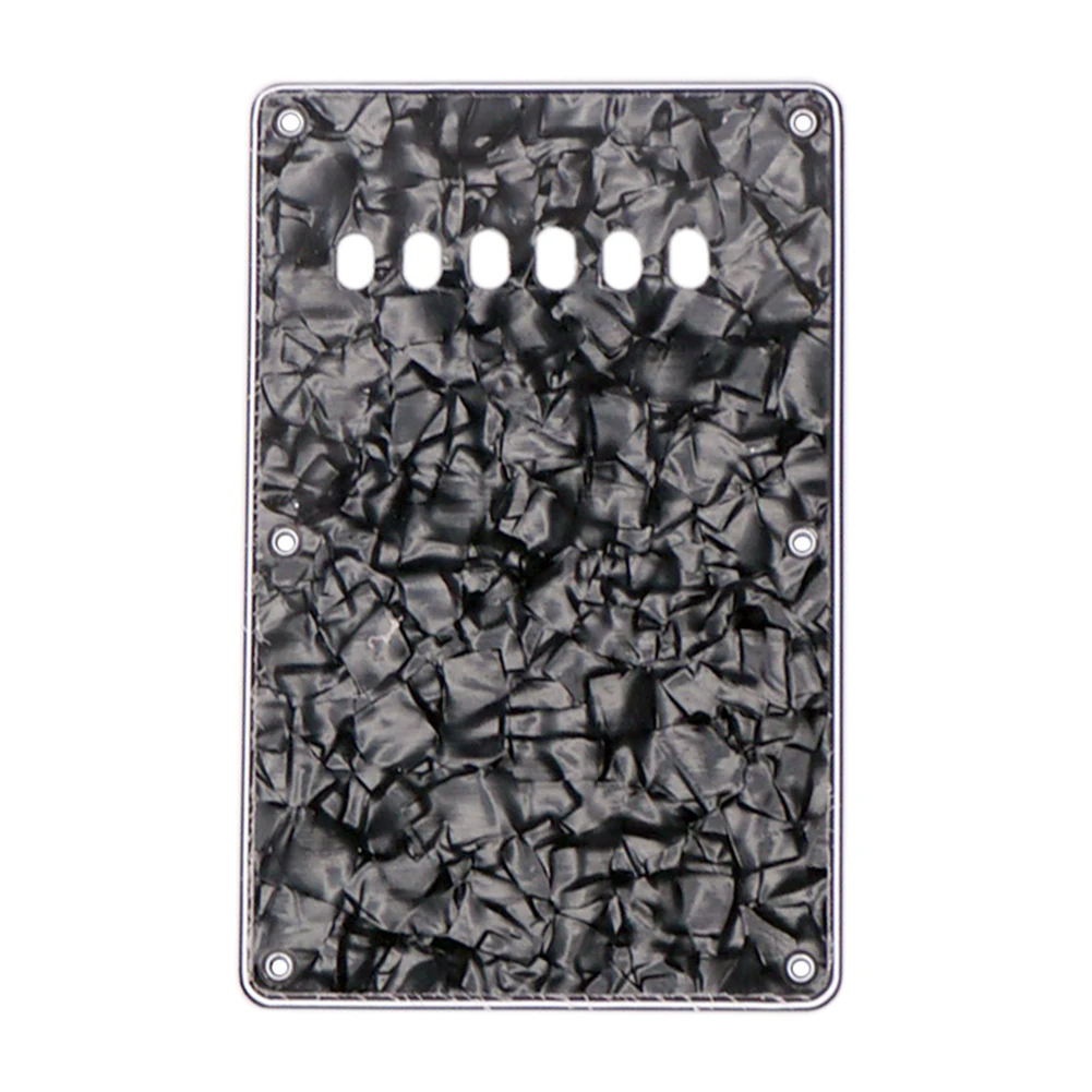 

Tremolo Cover Back Plate Tools 6 Holes Back Plate Cavity Cover Celluloid For Strat SQ PVC Portable Tremolo Newest