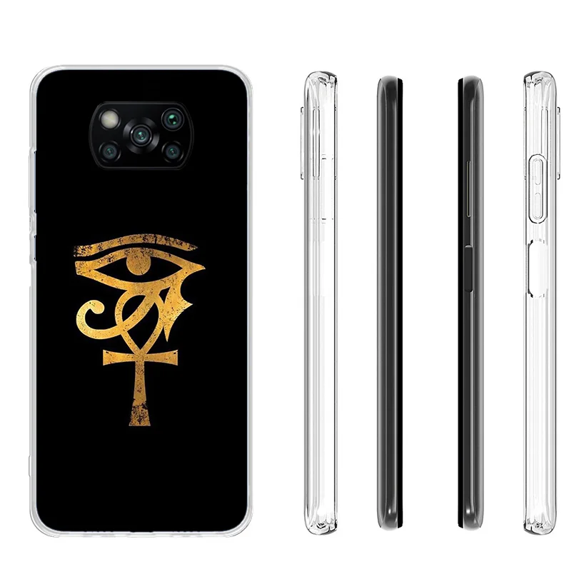 Чехол для телефона Sacred Eye of Horus Egypt Fresco Xiaomi Poco X6 X5 X4 X3 Nfc F6 F5 Pro F4 Gt F3 F2 F1 M5S M4 M3 Personalized Prin