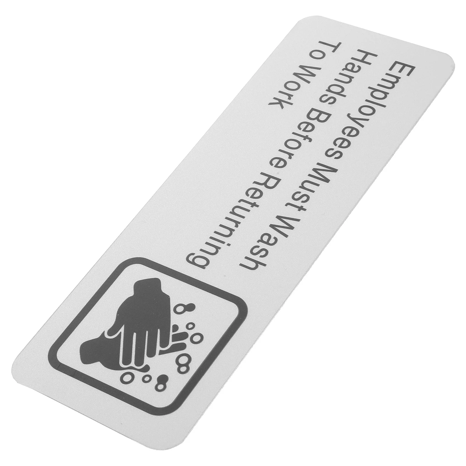 

Wash Your Hands Sign Informative Business Signs Must Restaurant Glue Tape Employee Employees Aluminum Alloy