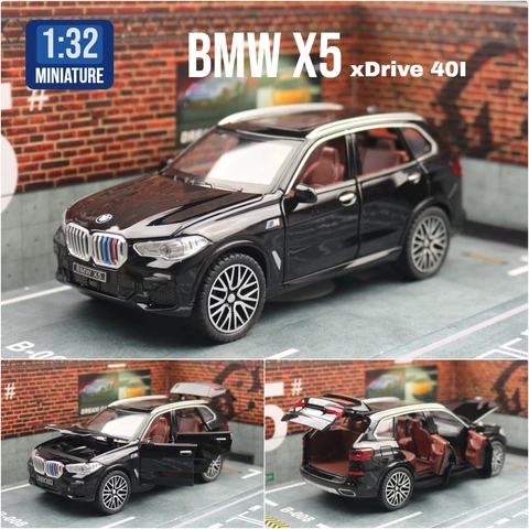 BMW X5 SUV 1/32  металлическая модель автомобиля со звуком и светом