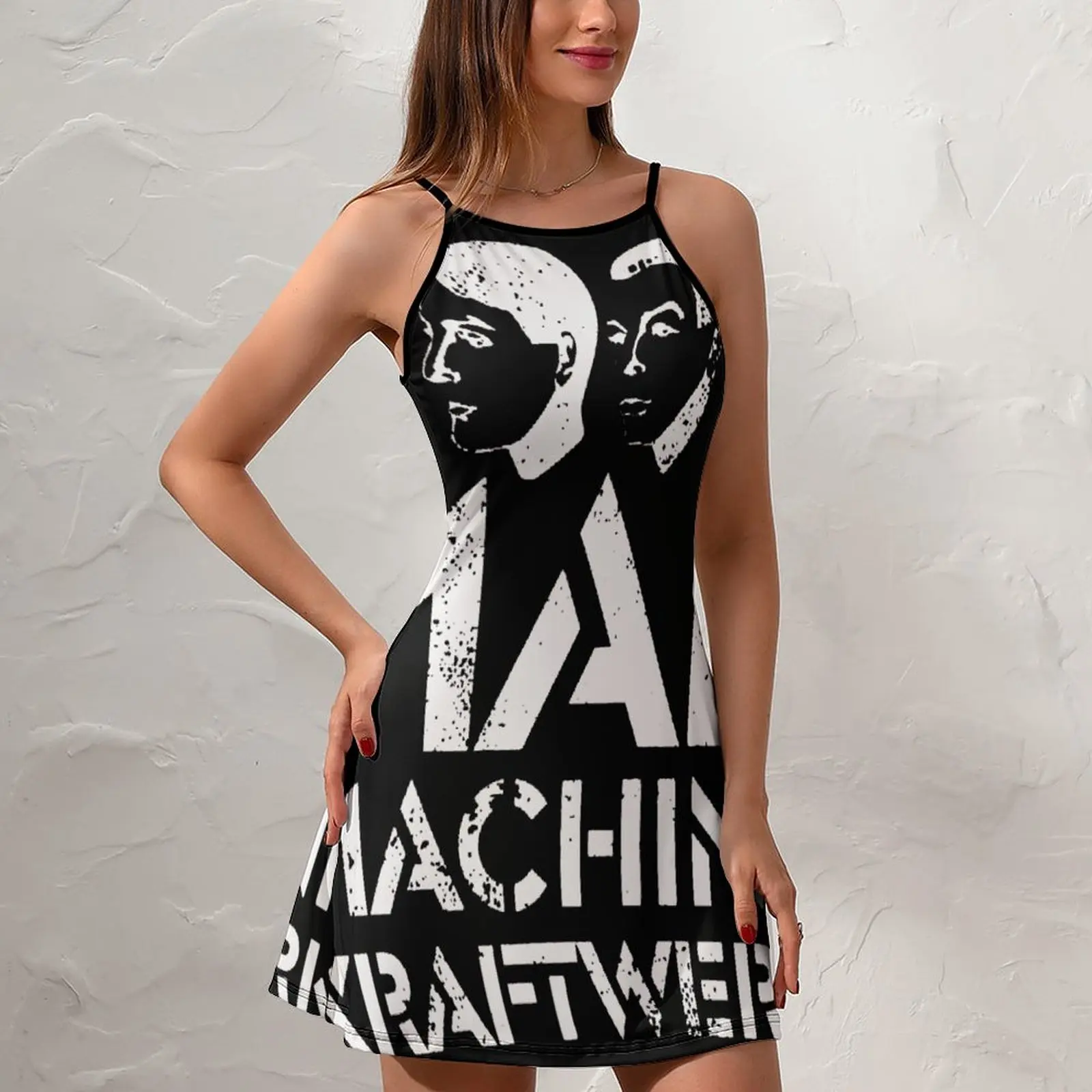 Экзотическая мужская машина Kraftwerk три женское платье на бретельках с графическим
