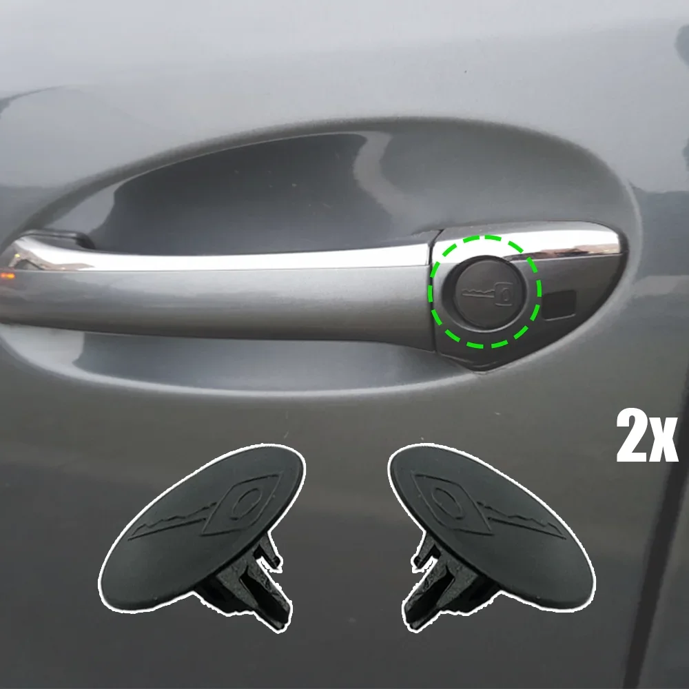 

2x для VW Polo Sedan 2010–2022 Golf MK4 предотвращает засорение пыленепроницаемость новая дверная ручка задняя дверь багажника отверстие для ключа замочная скважина заглушка зажимы