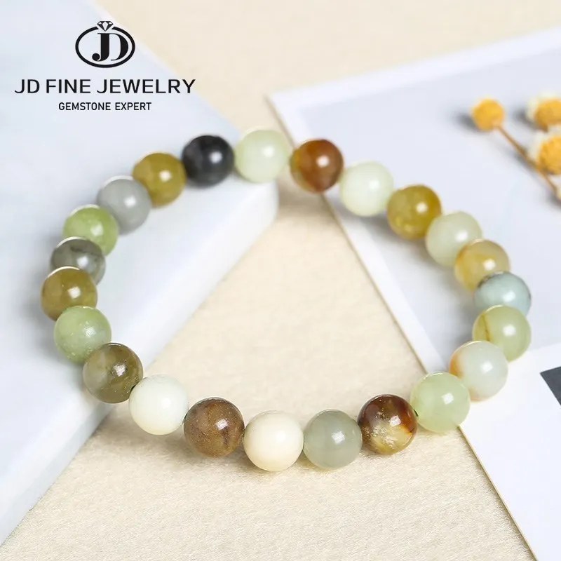 

JD Genuine Natural Color Jade Bangle Bracelet Charm Jewellery Fashion Accessories Huaxiu Jade Amulet Gifts for Women