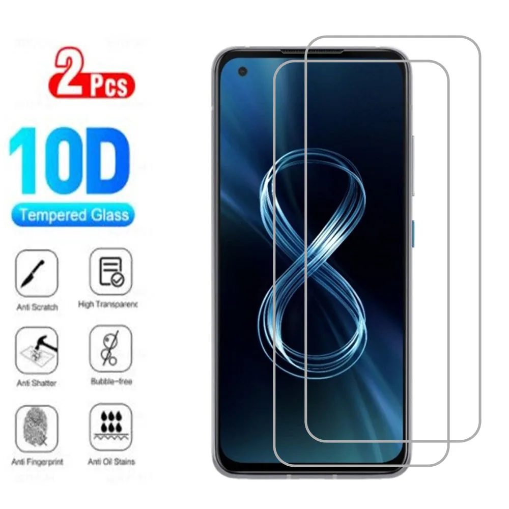 

2Pcs Original 9H Protective Tempered Glass For ASUS Zenfone 8 5.9" Zenfone8 ZS590KS I006D Screen Protector Protection Cover Film