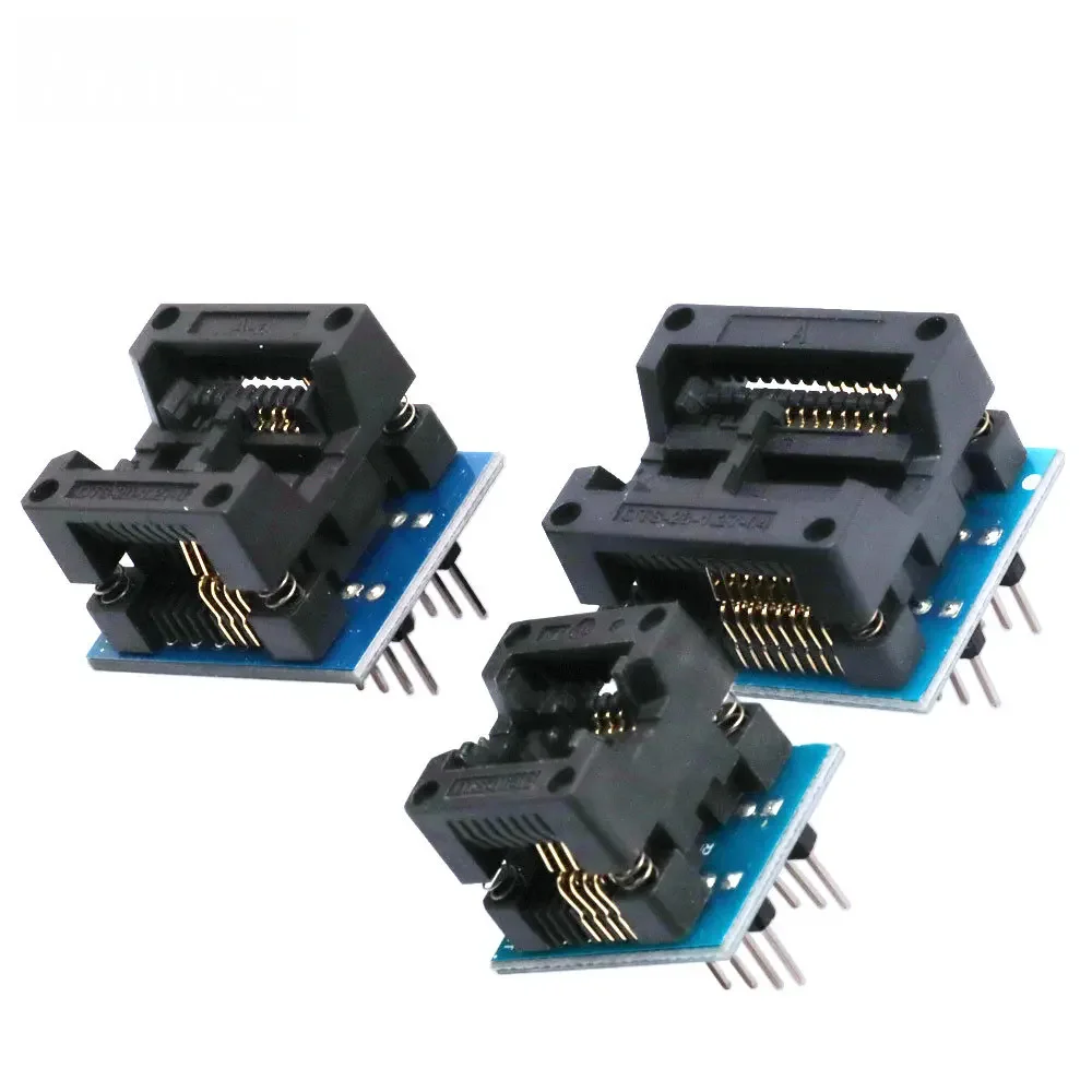 Фото Многофункциональный адаптер SMD-DIP для программирования, тестовая колодка SOP16 150/200mil, SOP8 208/209mil для программатора чипов SPI Flash EEPROM №2