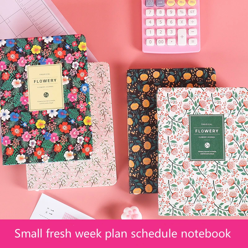 

2022 A6 Kawaii Notebook Yearly Agenda Monthly Weekly Planner Cute Diary Journal Stationery Binder Gifts Office Accessories