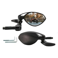 1 pair motorcycle rearview mirrors with handguard 2 in 1 handlebar reversing mirror universal modified accessories