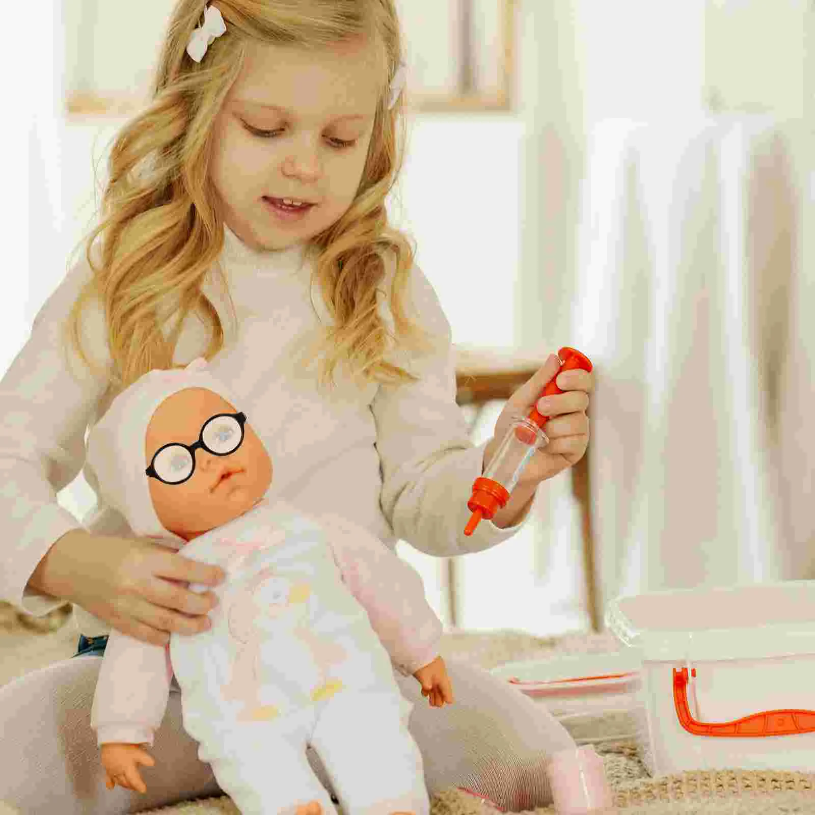 

11 Pcs Girl Sunglasses Dolls Reading Glasses Glasses Sun Glasses Mini Dolls Costume Glasses