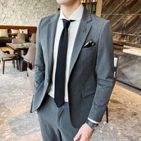 high quality mens suits mens self cultivation business casual professional suits two piece wedding groomsmen dress host