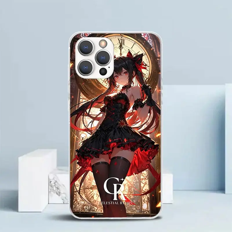 Чехол для iPhone Date A Live Токисаки Куруми с мягким покрытием для моделей 16, 17 Air, 15, 14 Pro Max, 16E, 17E, 13 Mini, 12, 11, 7, SE с принтом (art.: 3920db0e71dab) - 3920db0e71dab