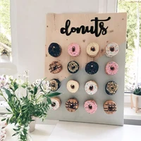 wooden donut wall donut holder donut boards stand wedding table decorations kids birthday party favors baby shower supplies