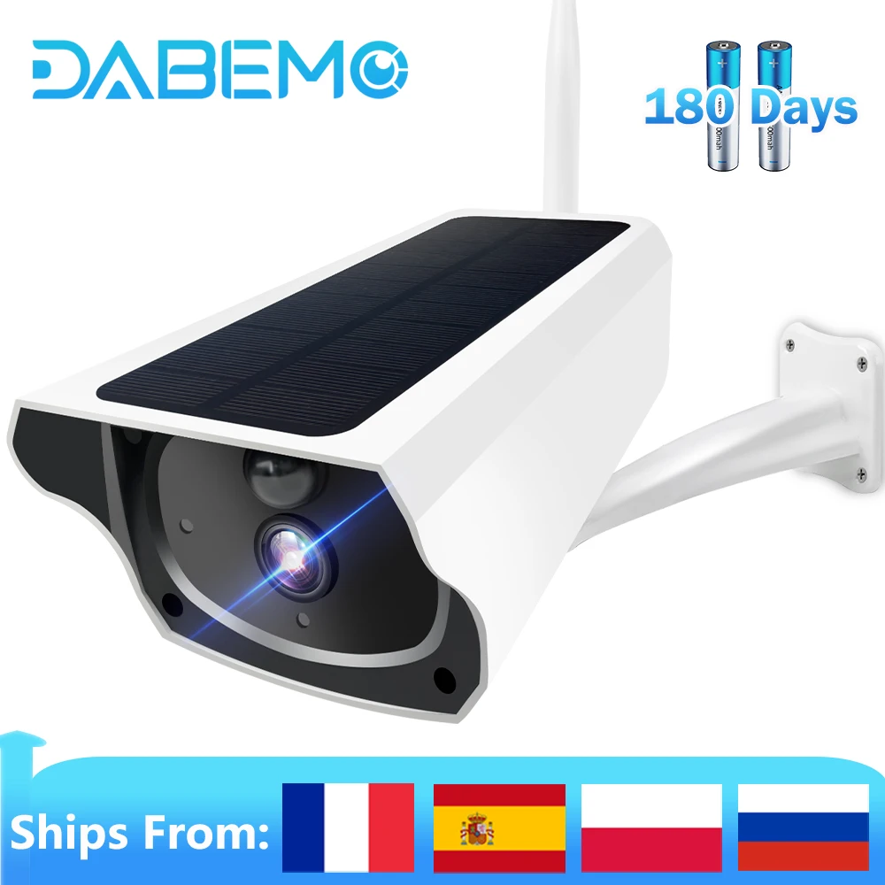 3MP Wi-Fi IP-камера на солнечной батарее беспроводная цилиндрическая камера