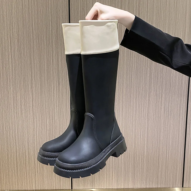 

Lady Boots Boots-Women Sexy Thigh High Heels High Sexy Shoes Winter Footwear Chelsea Round Toe 2022 Over-the-Knee Lolita Rubber