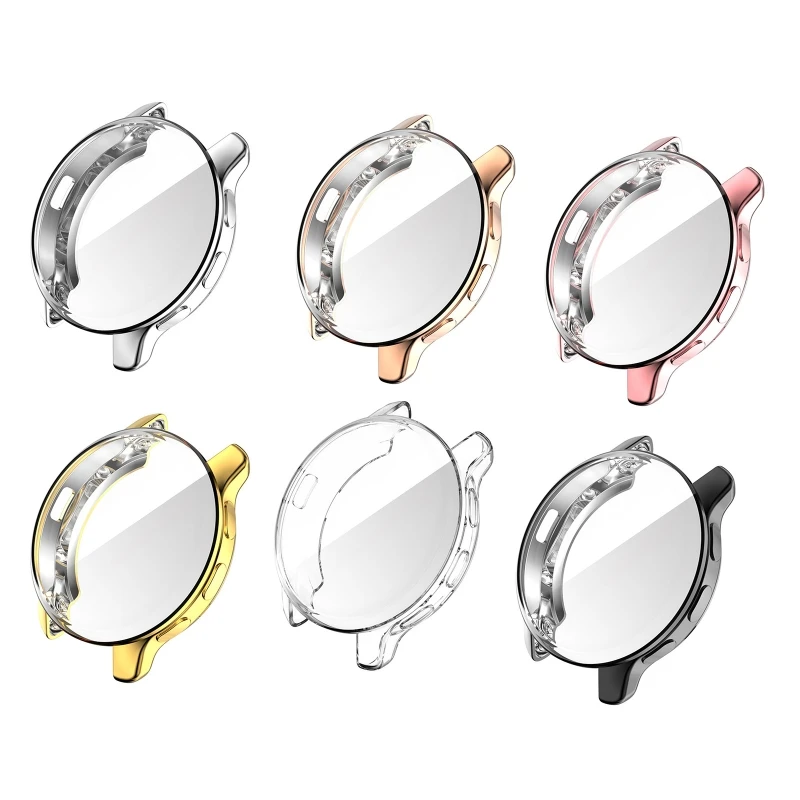 

Screen Protector Case Full Coverage Soft TPU Protective Cover Bumper Shell for Garmin Venu 2 Plus Smartwatch