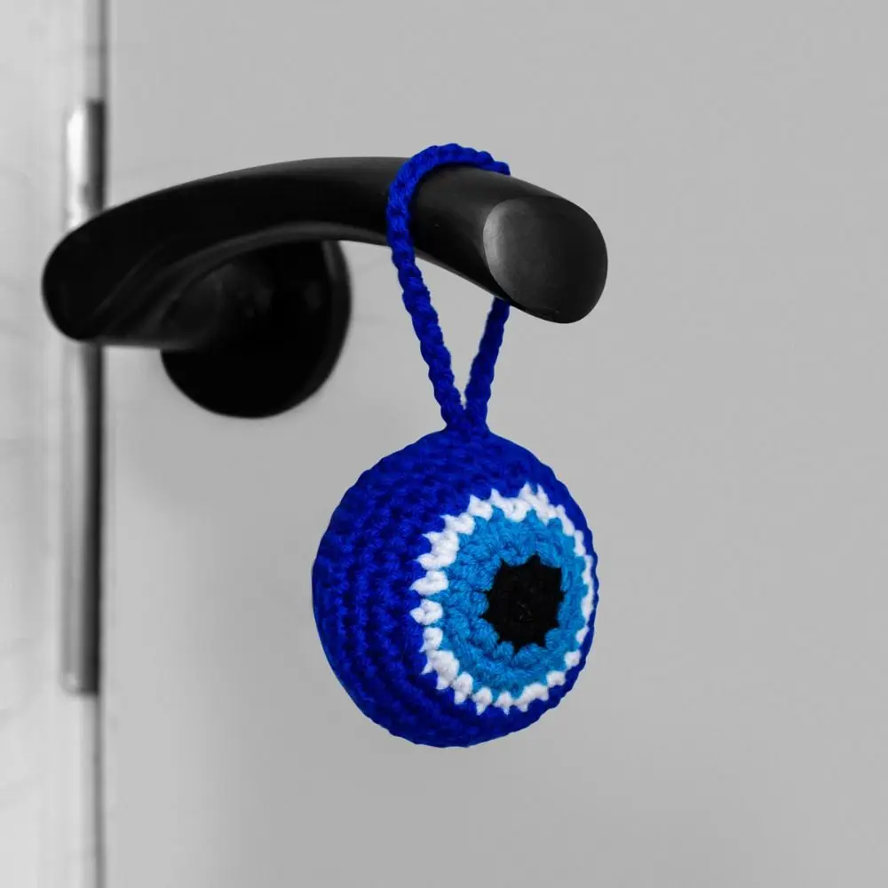 Плюшевый брелок Lucky Eye голубой глаз рука Фатимы кулон турецкий с кисточкой