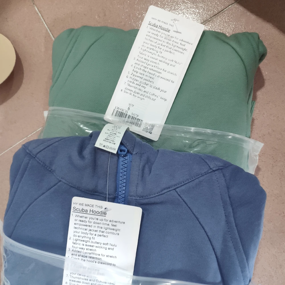 Lulu Winter Thicken Warm Long Sleeve Hooded Sweatshirts Define Jackets Coat With Pockets Sports Fitness Yoga Zip Up Women Hoodie