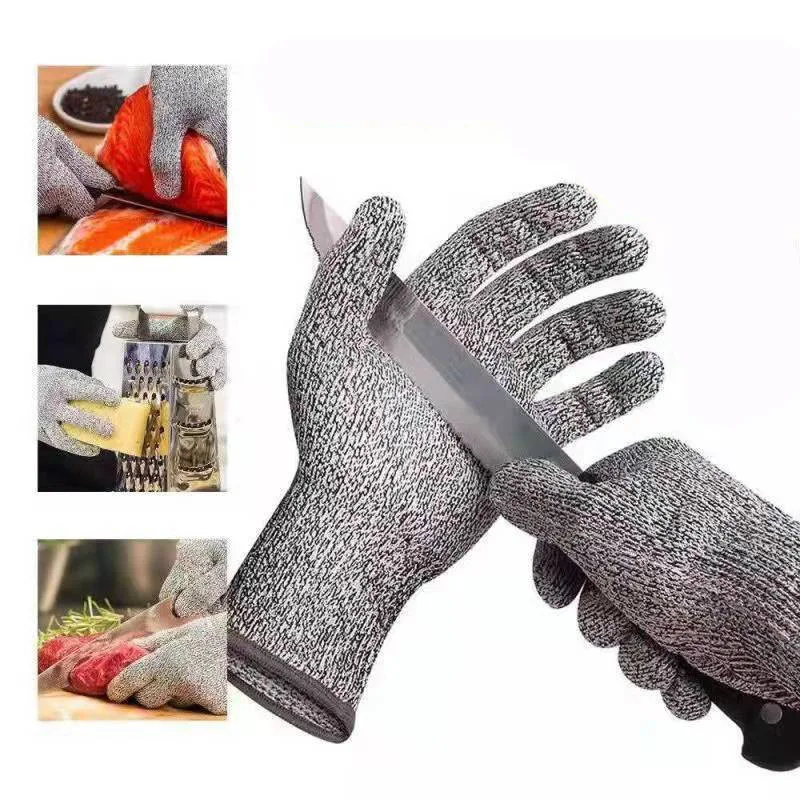

Anti-Cutting Gloves Labor Protection Grade 5 Anti-Cutting Anti-Piercing Construction Site Anti-Knife Cutting Thickened Wear-Resi