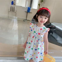 girl dress%c2%a0kids skirts spring summer cotton 2022 charming flower girl dress party evening gown beach birthday gift breathable ch