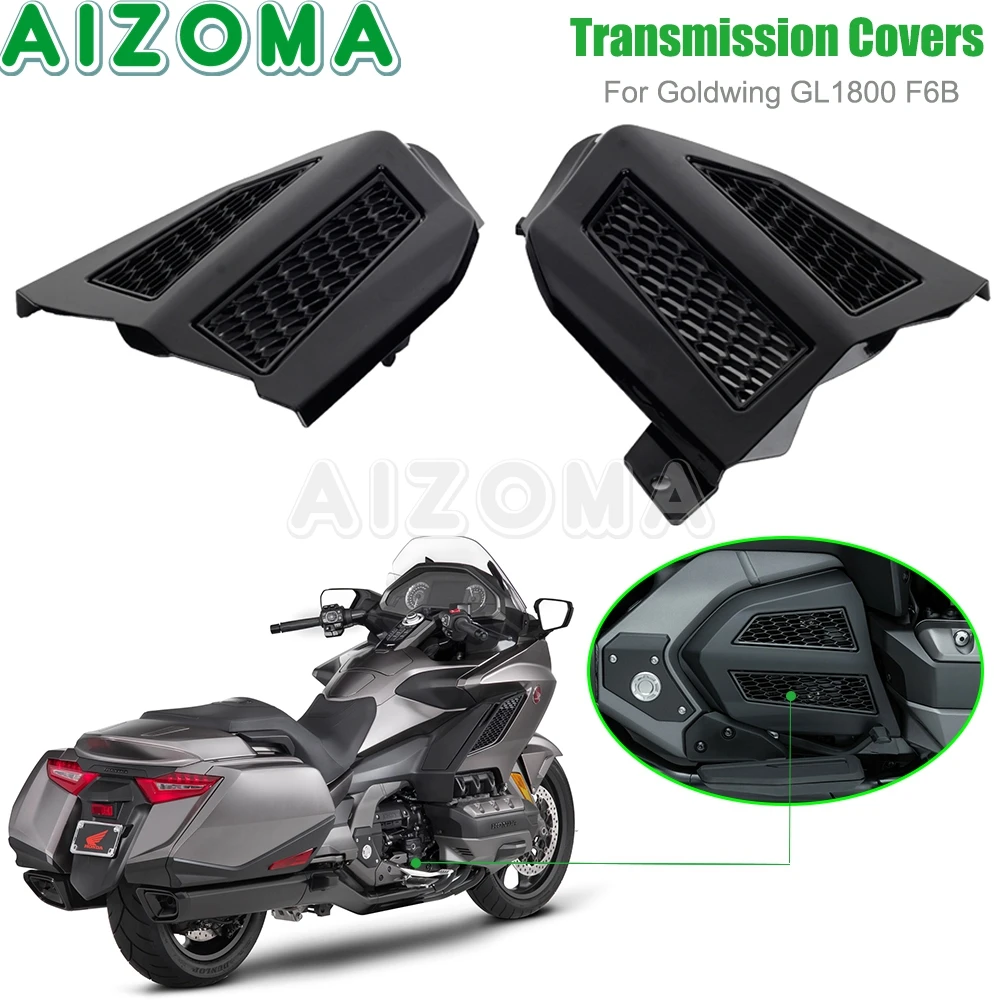 

Motorcycles Engine Transmission Covers Guard Black For Honda Gold Wing Goldwing GL1800 GL 1800 F6B Fairing Radiator Grille Cover